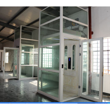 luxury panoramic glass indoor small machine room elevator,villa elevator,elevator for home,cheap price from China manufacturer